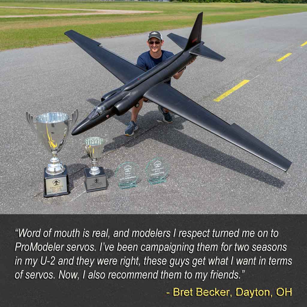 Bret Becker, Mr. Top Gun two years running along with his gorgeous U-2 model and his trophies